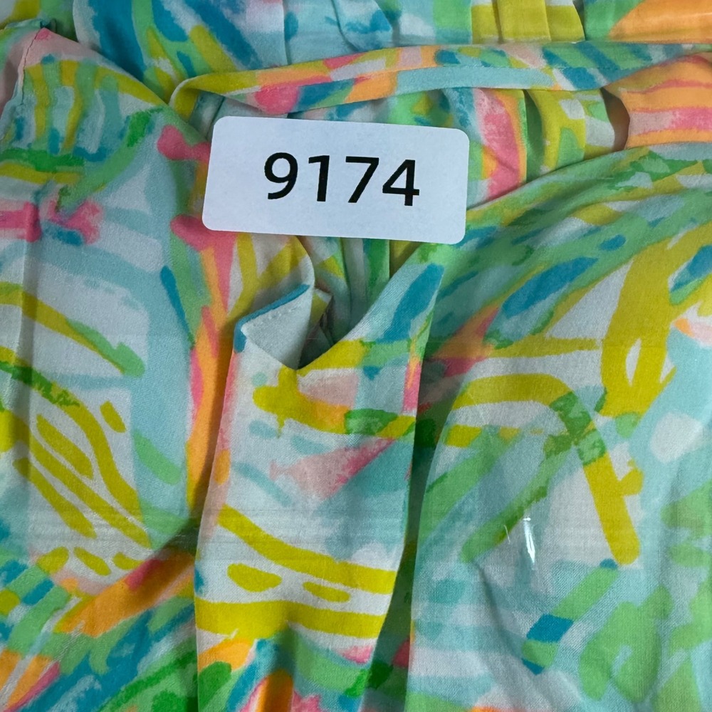 Lilly Pulitzer Christine Sundress Women 0 Multicolor Tropical Smocked - Picture 12 of 12